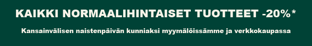 Kaikki normaalihintaiset tuotteet -20%